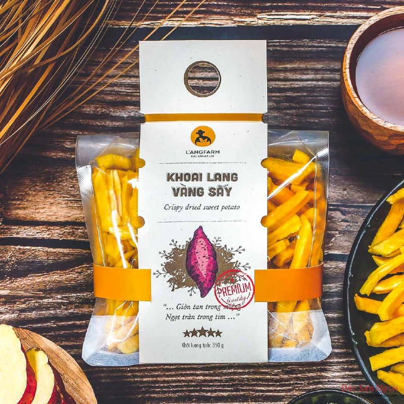 Khoai Lang Vàng Sấy Sợi Langfarm 350g, Đặc Sản Đà Lạt, Mẫu Mawashi - MSN181592