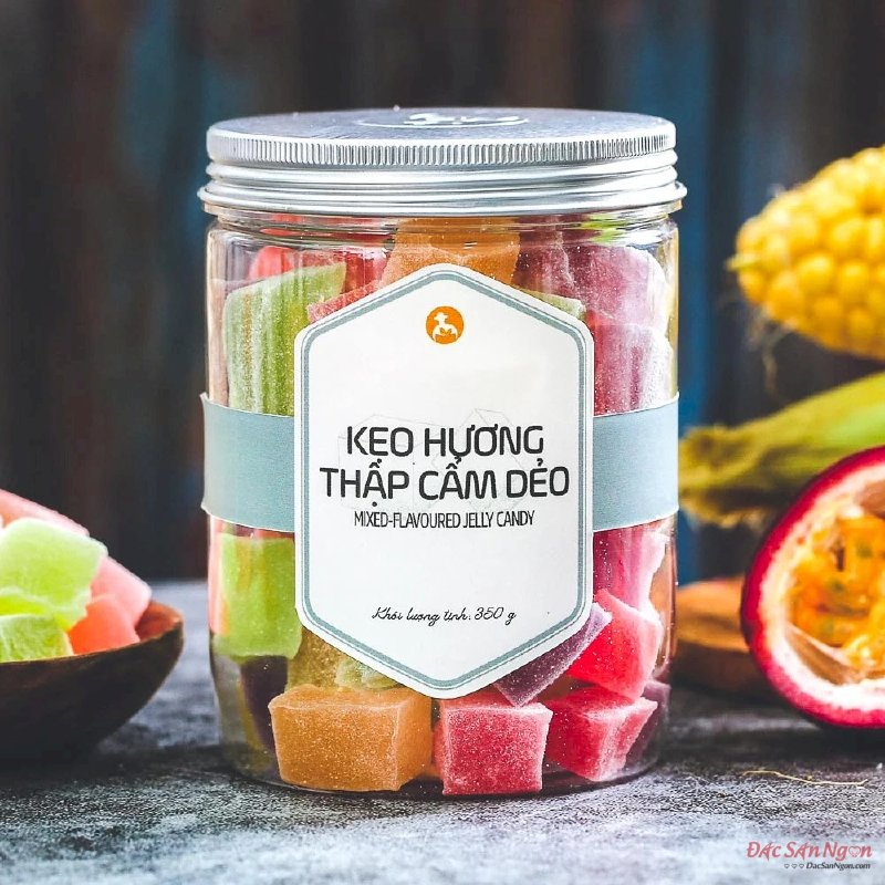 Kẹo Hương Thập Cẩm Dẻo Langfarm 350g, Đặc Sản Đà Lạt, Mẫu Nắp Nhôm - MSN181605