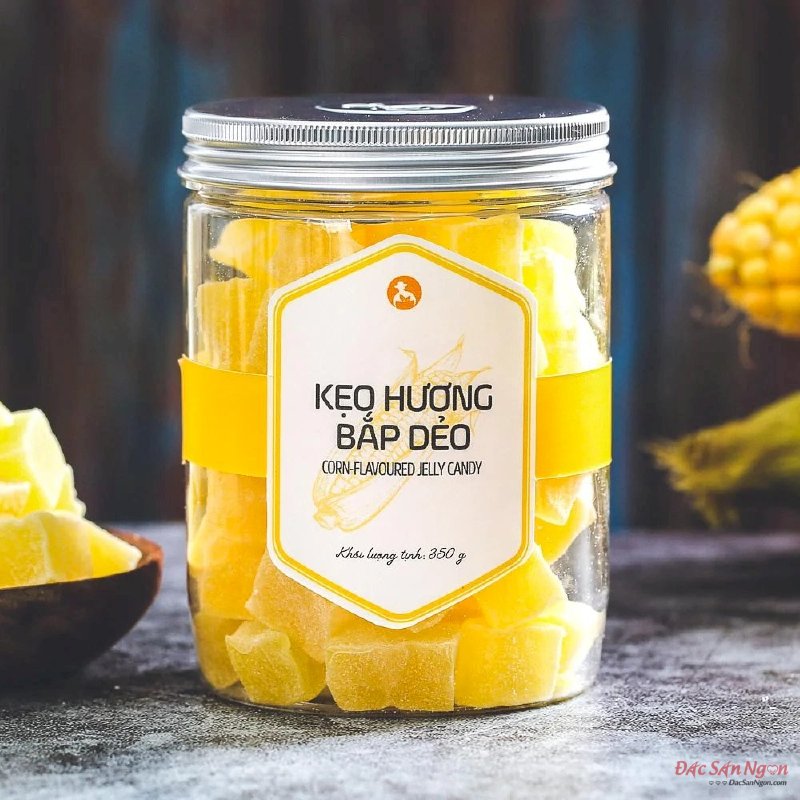 Kẹo Hương Bắp Dẻo Langfarm 350g, Đặc Sản Đà Lạt, Mẫu Nắp Nhôm - MSN181598