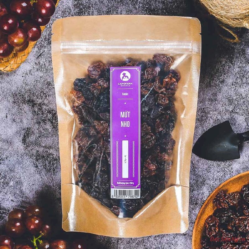 Mứt Nho Langfarm 250g, Đặc Sản Đà Lạt, Mẫu Kraft - MSN181585