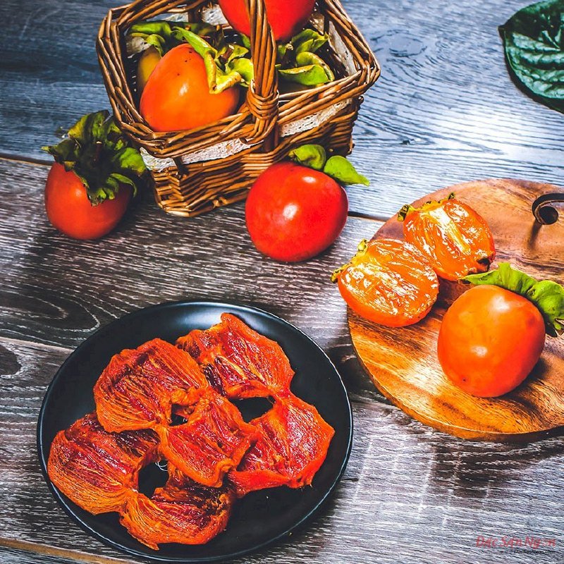Hồng Chẻ Sấy Dẻo Langfarm 300g, Đặc Sản Đà Lạt, Mẫu Hút Chân Không - MSN181580
