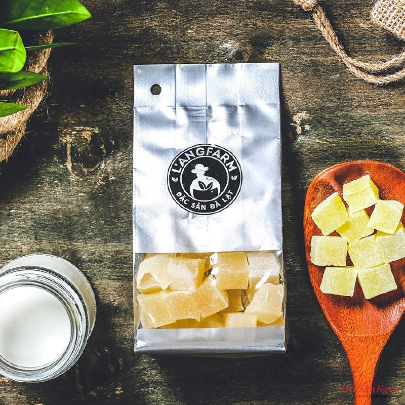 Kẹo Hương Bắp Dẻo Langfarm 180g, Đặc Sản Đà Lạt, Mẫu Bịch Bạc - MSN181572
