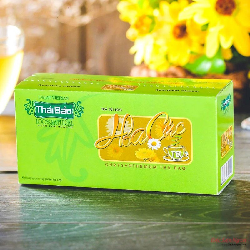 Trà Túi Lọc Hoa Cúc Thái Bảo, Hộp 20 Tép - DS056