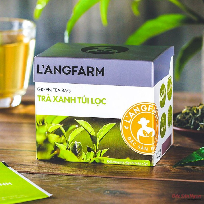 Trà Xanh Túi Lọc Langfarm, Hộp 20 Tép - DS070